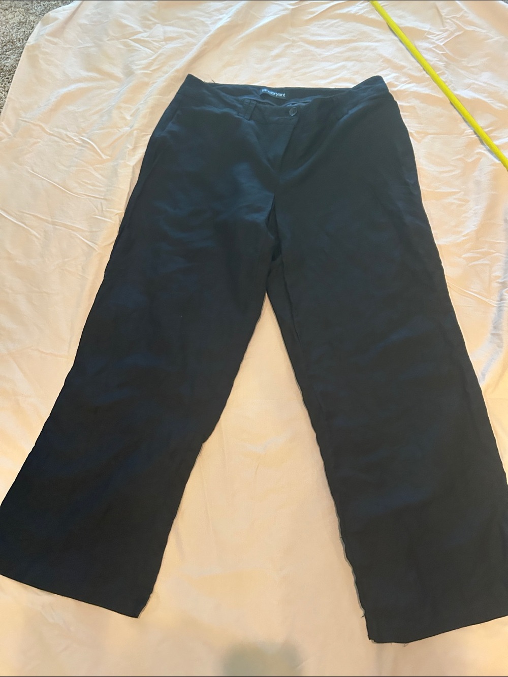 Lane Bryant Black Wide-Leg linen Pants size 14